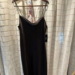 NWT Lulus Satin Spaghetti Strap Dress